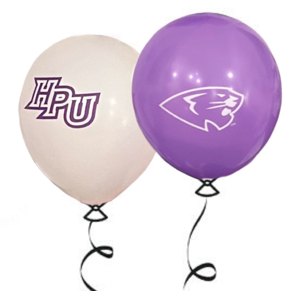 High Point University Custom Logo Latex Balloons